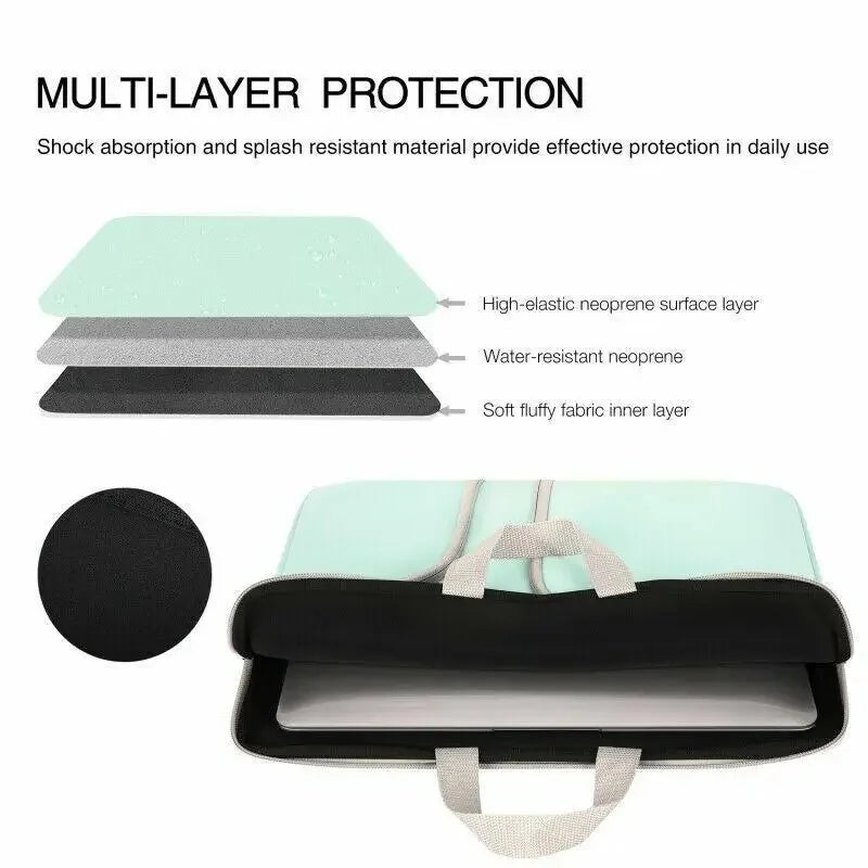 Newest Soft Laptop Bag Xiaomi Hp Dell Lenovo Notebook Computer for Macbook Air Pro Retina 11 12 13 14 15 Case