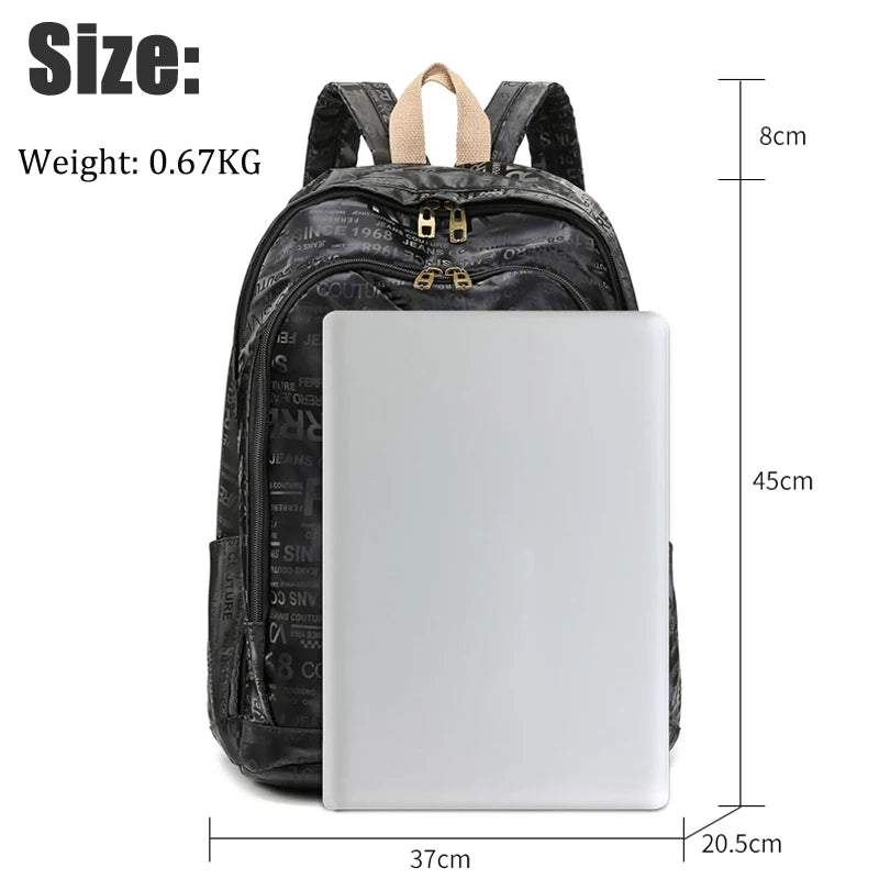 News Design Women Backpack Female Big Capacity Leisure School Bag For Teenage Girls Boys Travel Mochila Bookbag