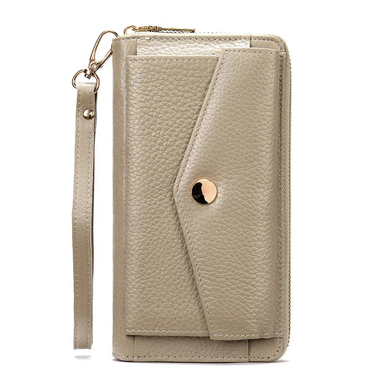 Newsbirds Leather Wallet Of Women Female Clutch Bag mobile phone collection bag female ladies long purse genuine leather