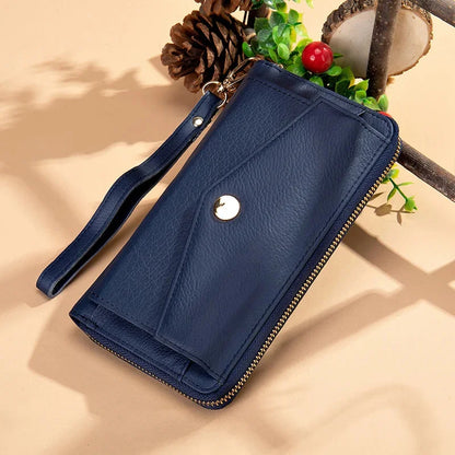 Newsbirds Leather Wallet Of Women Female Clutch Bag mobile phone collection bag female ladies long purse genuine leather