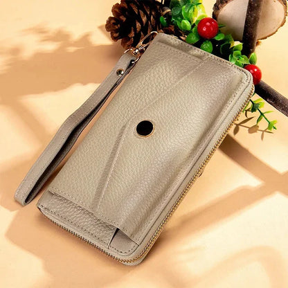 Newsbirds Leather Wallet Of Women Female Clutch Bag mobile phone collection bag female ladies long purse genuine leather