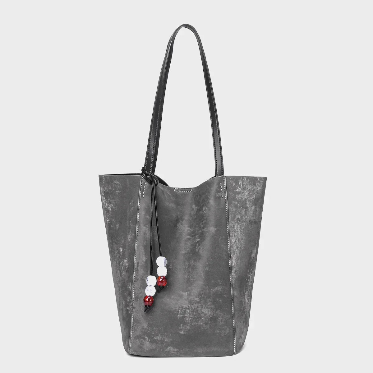 Niche Cowhide Commuter Tote Bag Women's Genuine Leather Large Capacity Bucket Bag Shoulder Handbag Designer Bags Luxury