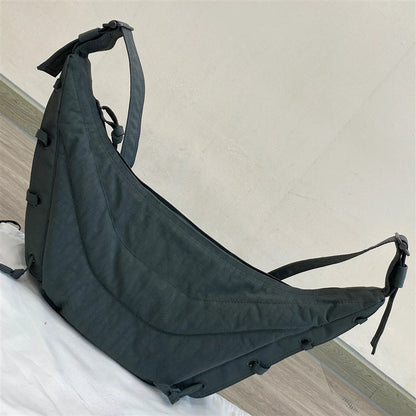 Niche Crossbody Bag Casual Bandage Design Nylon Shoulder Bags Large Capacity All-match Practical Hobo Bag Fashion Female Purses