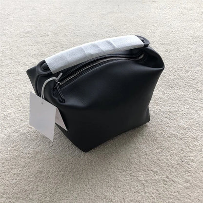 Niche Design Advanced Sense Lunch Box Bag Female Genuine Leather Large Capacity Bucket Bag Casual Commuter All-match Bolsos