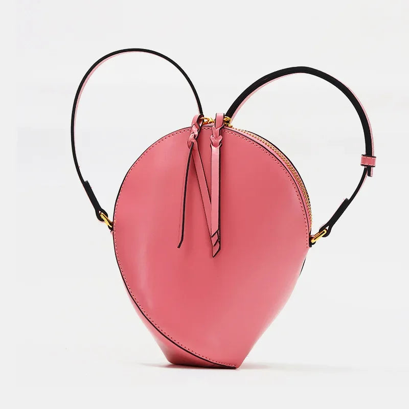 Niche Design Ins Style Candy Color Pea Bag Handbag Crossbody Bag Genuine Leather Women's Bag Ladies Hand Bags Designer Luxury