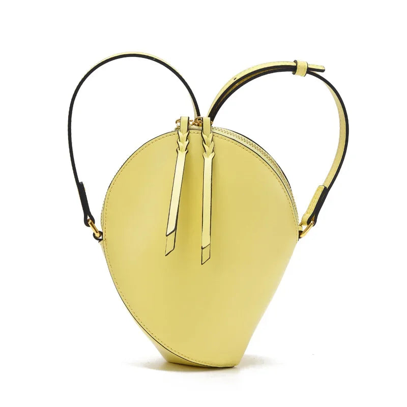 Niche Design Ins Style Candy Color Pea Bag Handbag Crossbody Bag Genuine Leather Women's Bag Ladies Hand Bags Designer Luxury