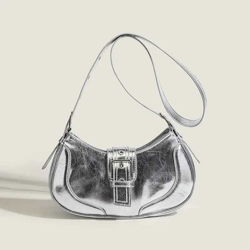 Niche Design Saddle Bag 2024 New Style Simple Retro Ancient Armpit Bag Shoulder Bags High-end Texture Crossbody Bags for Women