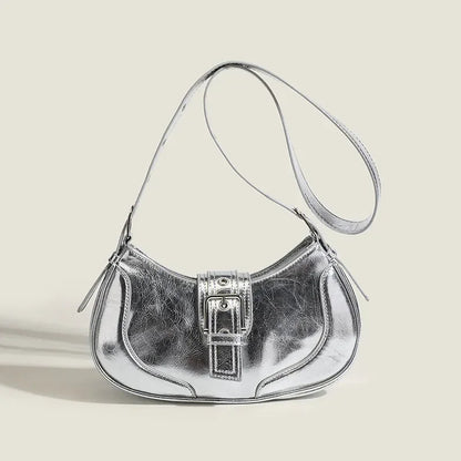 Niche Design Saddle Bag 2024 New Style Simple Retro Ancient Armpit Bag Shoulder Bags High-end Texture Crossbody Bags for Women