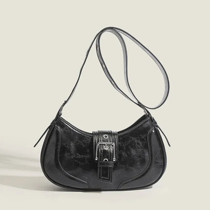 Niche Design Saddle Bag 2024 New Style Simple Retro Ancient Armpit Bag Shoulder Bags High-end Texture Crossbody Bags for Women