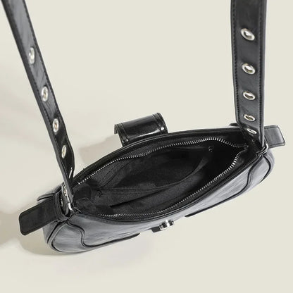 Niche Design Saddle Bag 2024 New Style Simple Retro Ancient Armpit Bag Shoulder Bags High-end Texture Crossbody Bags for Women