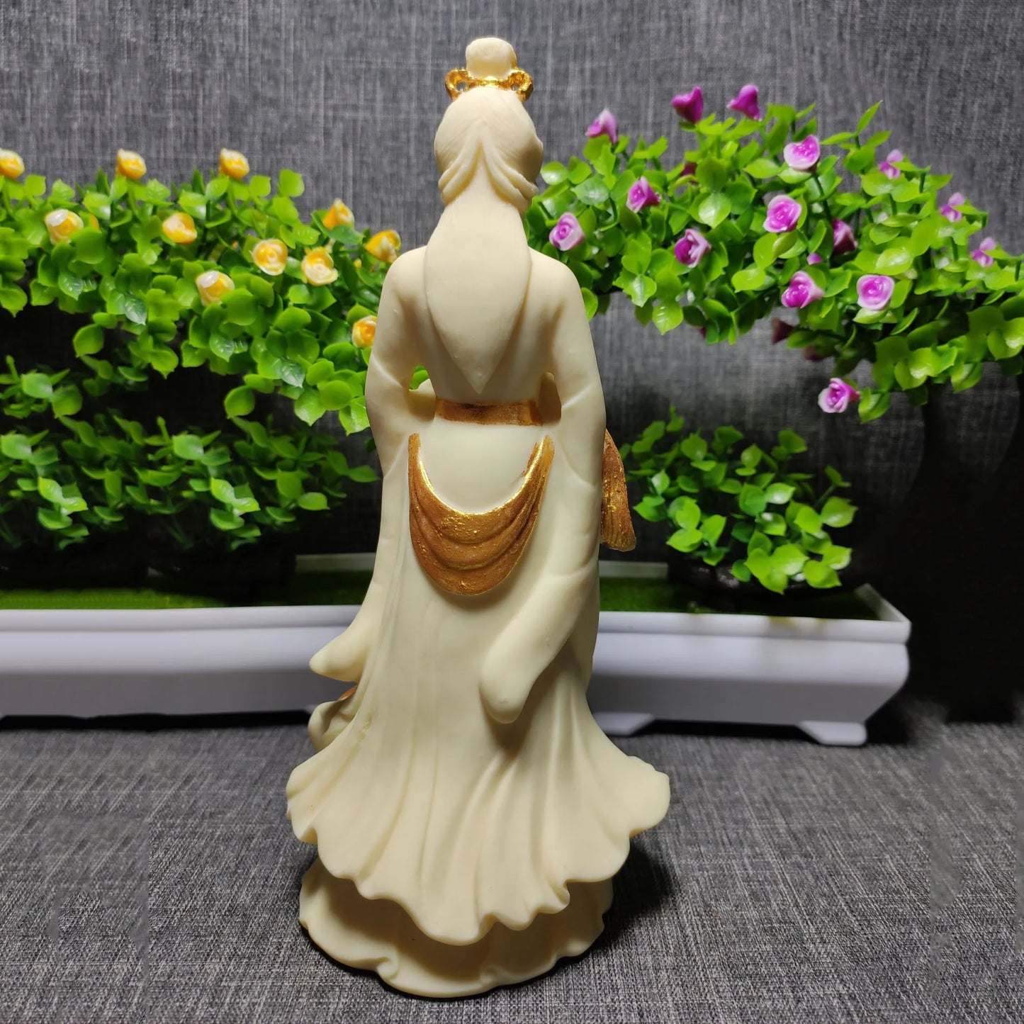 Nine-Tailed Fox Fairy Statue Resin Sculpture High Quality  Fairy Home Living Room, Room Decoration Artwork  21cm/8.25 in