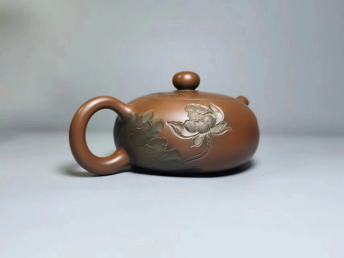 Nixing Clay Handmade Master Fish Lotus Teapot Carving filter handmade nixing clay customized gifts authentic theiere