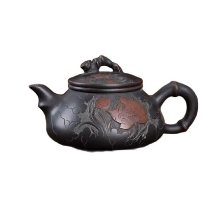 Nixing Clay Handmade Master Teapot Carving filter handmade nixing clay customized gifts authentic theiere