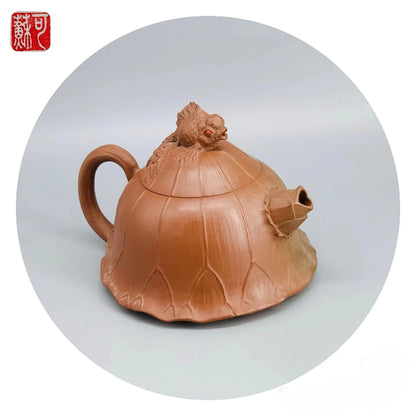 Nixing Clay Handmade Master Teapot Carving filter handmade nixing clay customized gifts authentic theiere