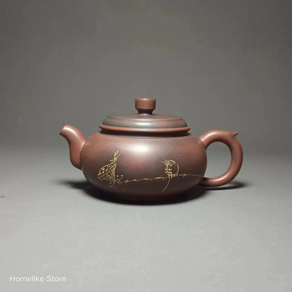 Nixing Clay Handmade Teapot Carving filter handmade nixing clay customized gifts authentic theiere