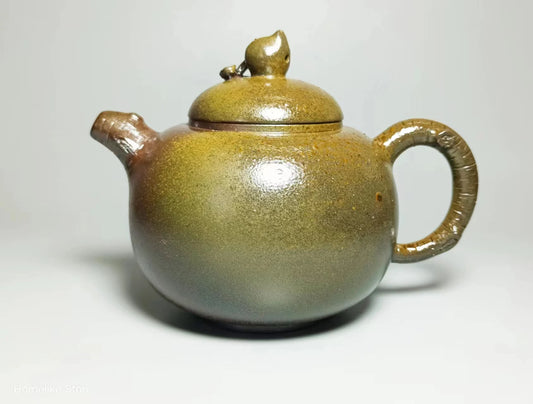 Nixing Clay Handmade Wood Fired Teapot Carving filter handmade nixing clay customized gifts authentic theiere