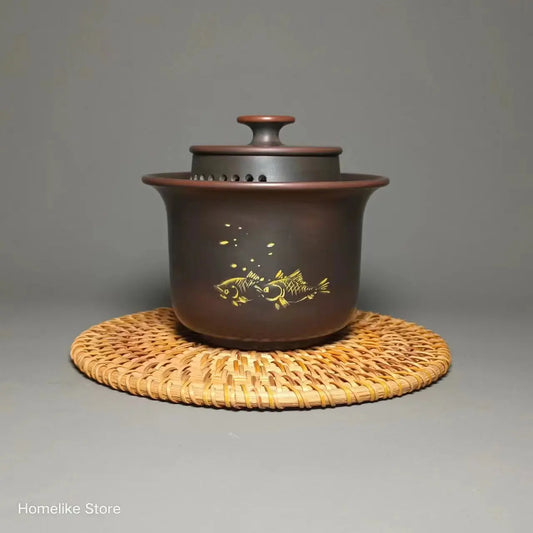 Nixing Handmade Easy Use Gaiwan Teapot  Carving filter handmade nixing clay customized gifts authentic theiere