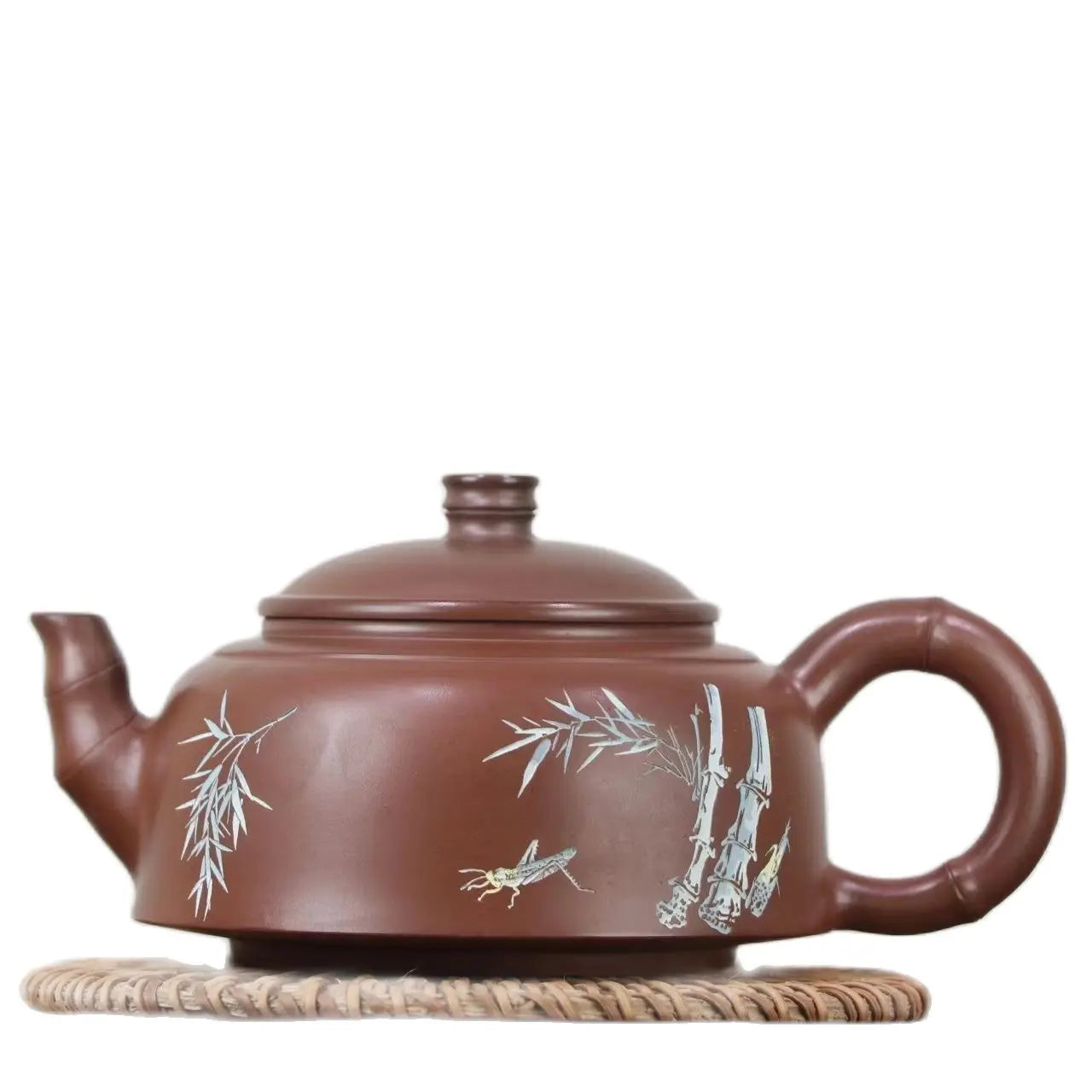 Nixing Handmade Master Teapot Bamboo Carving filter handmade nixing clay customized gifts authentic theiere