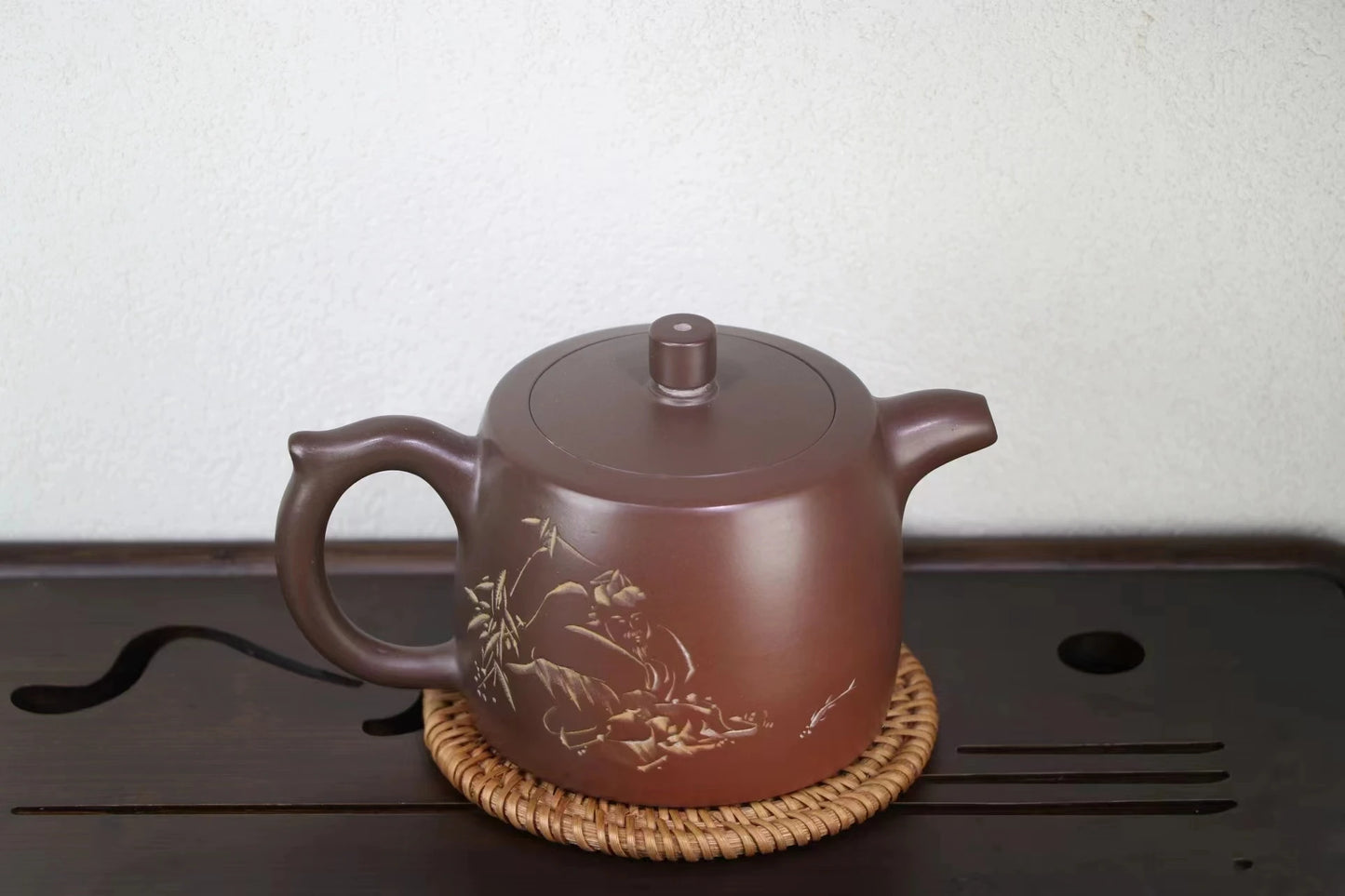 Nixing Handmade Master Teapot Bamboo Carving filter handmade nixing clay customized gifts authentic theiere