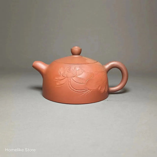Nixing Handmade Master Teapot Bamboo Carving filter handmade nixing clay customized gifts authentic theiere