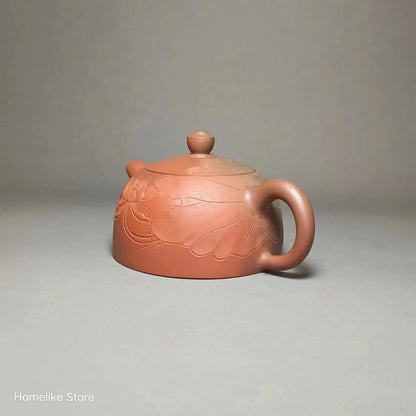 Nixing Handmade Master Teapot Bamboo Carving filter handmade nixing clay customized gifts authentic theiere