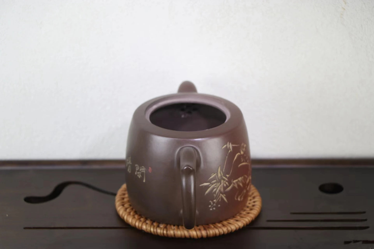 Nixing Handmade Master Teapot Bamboo Carving filter handmade nixing clay customized gifts authentic theiere