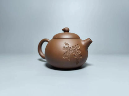 Nixing Handmade Teapot  Bodhidharma Carving Tea Set filter handmade nixing clay customized gifts authentic theiere