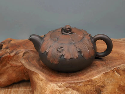 Nixing Handmade Teapot Carving filter handmade nixing clay customized gifts authentic theiere