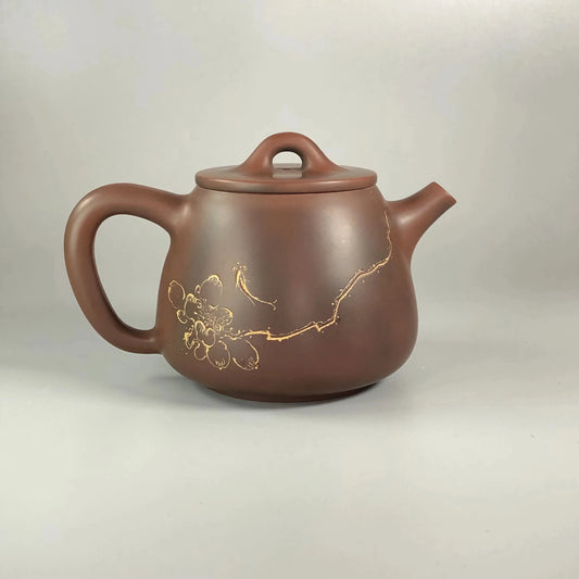 Nixing Handmade Teapot Carving filter handmade nixing clay customized gifts authentic theiere