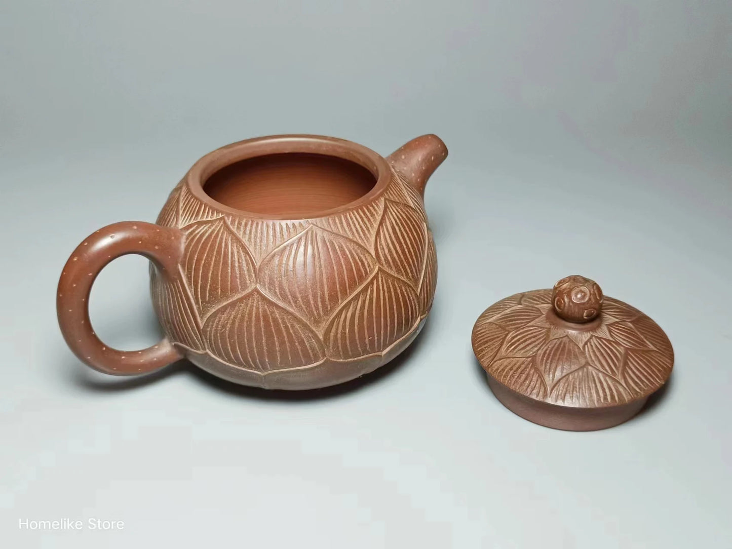 Nixing Handmade Teapot Lotus Full Carving filter handmade nixing clay customized gifts authentic theiere