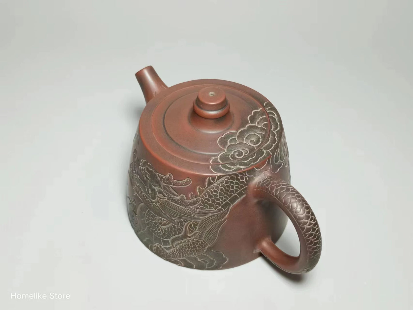 Nixing Handmade Teapot Master Dragon  Carving filter handmade nixing clay customized gifts authentic theiere