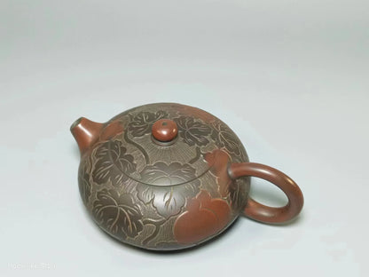 Nixing Handmade Teapot Master Gourd Flat Xishi  filter handmade nixing clay customized gifts authentic theiere