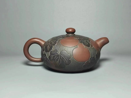 Nixing Handmade Teapot Master Gourd Flat Xishi  filter handmade nixing clay customized gifts authentic theiere