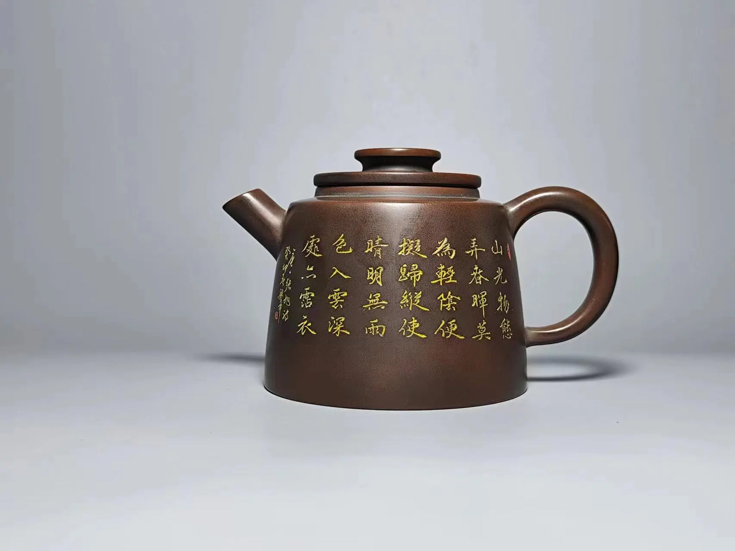 Nixing Handmade Teapot Master LiangXin Landscape Carving filter handmade nixing clay customized gifts authentic theiere