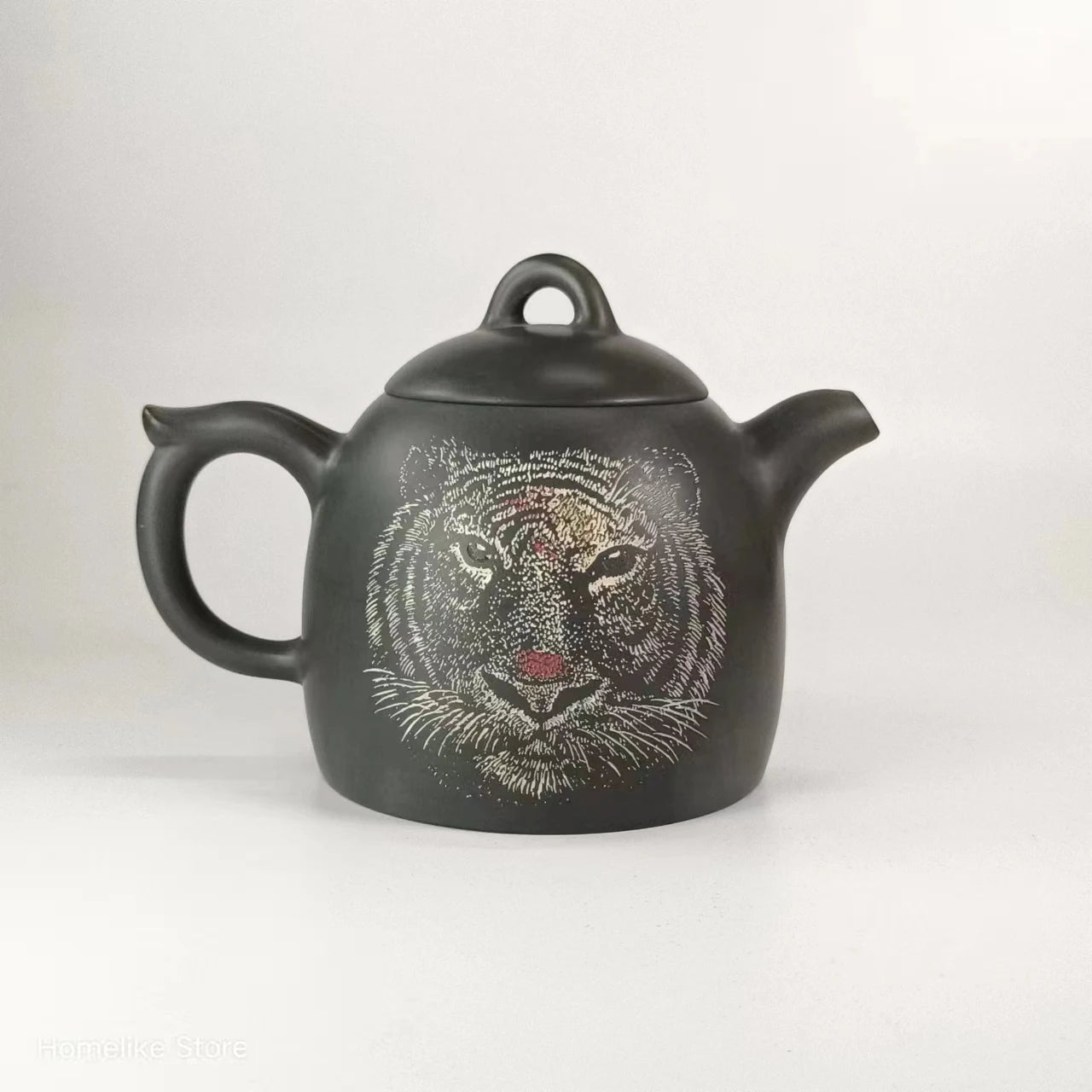 Nixing Handmade Teapot Master LiangXin Tiger Carving filter handmade nixing clay customized gifts authentic theiere