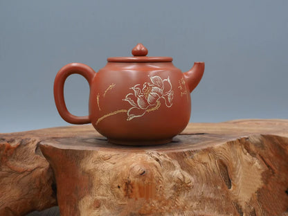 Nixing Handmade Teapot Master Tang Tianyuan Carving  filter handmade nixing clay customized gifts authentic theiere