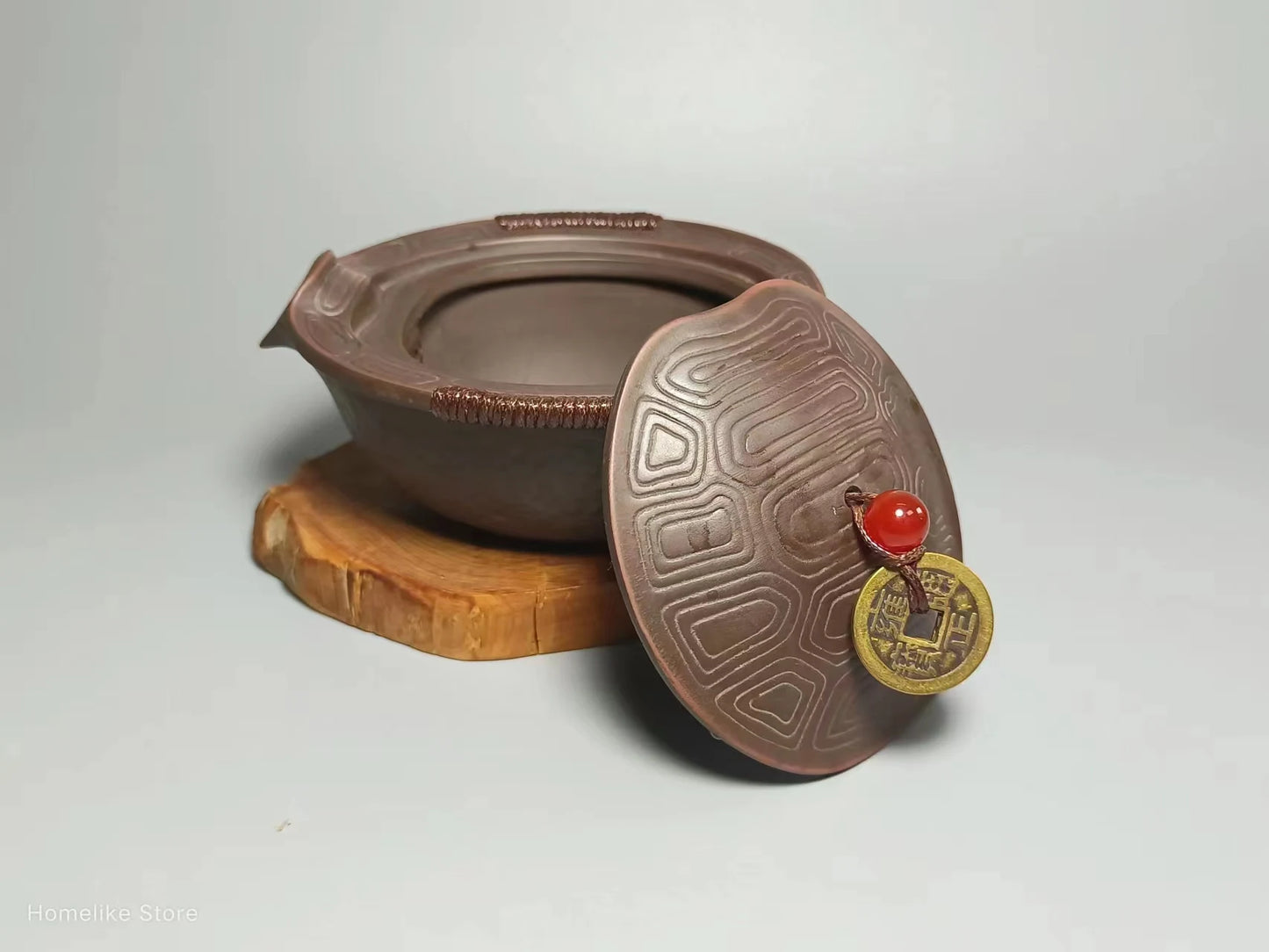 Nixing Handmade Turtle Teapot Carving filter handmade nixing clay customized gifts authentic theiere