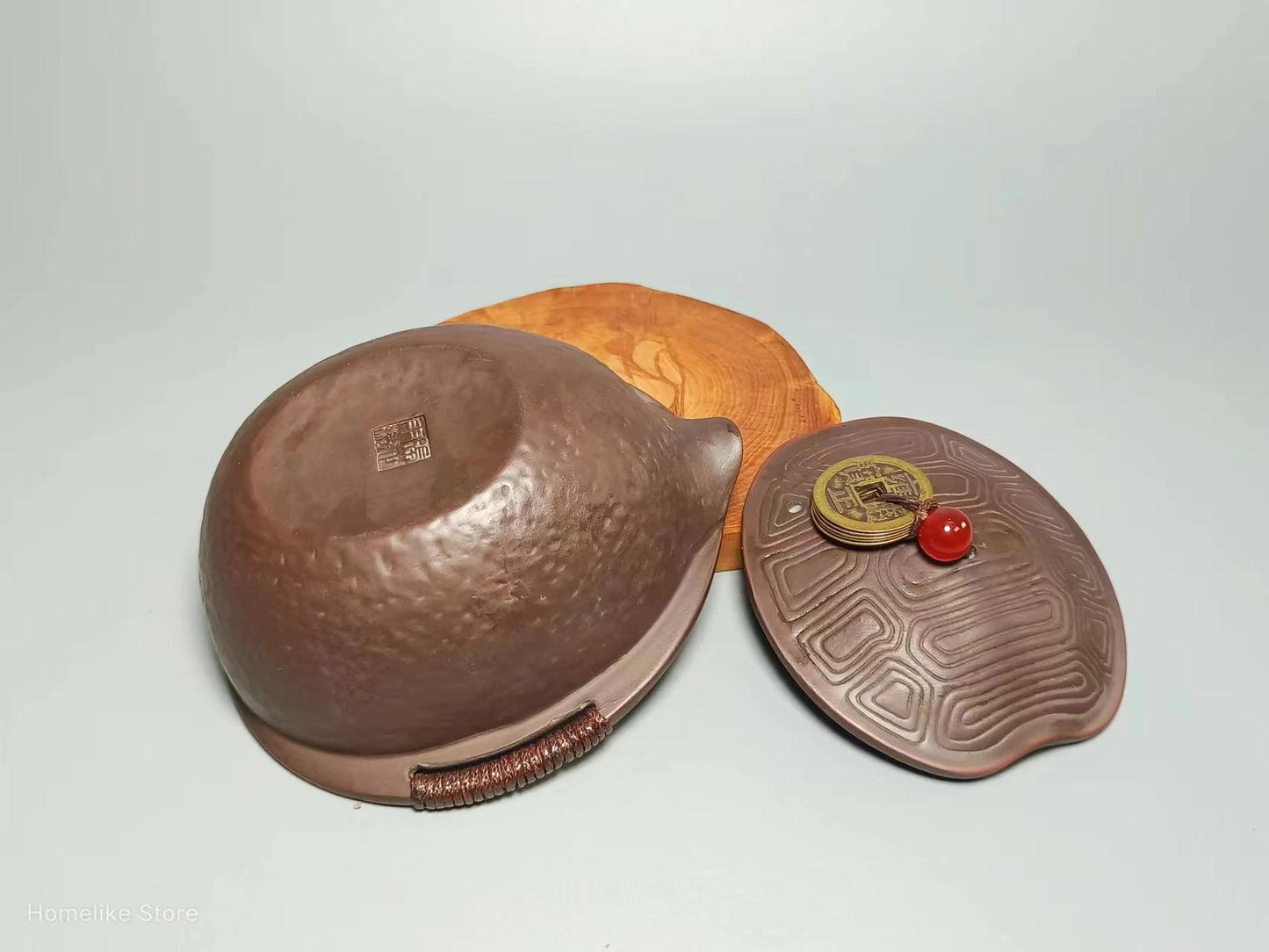 Nixing Handmade Turtle Teapot Carving filter handmade nixing clay customized gifts authentic theiere