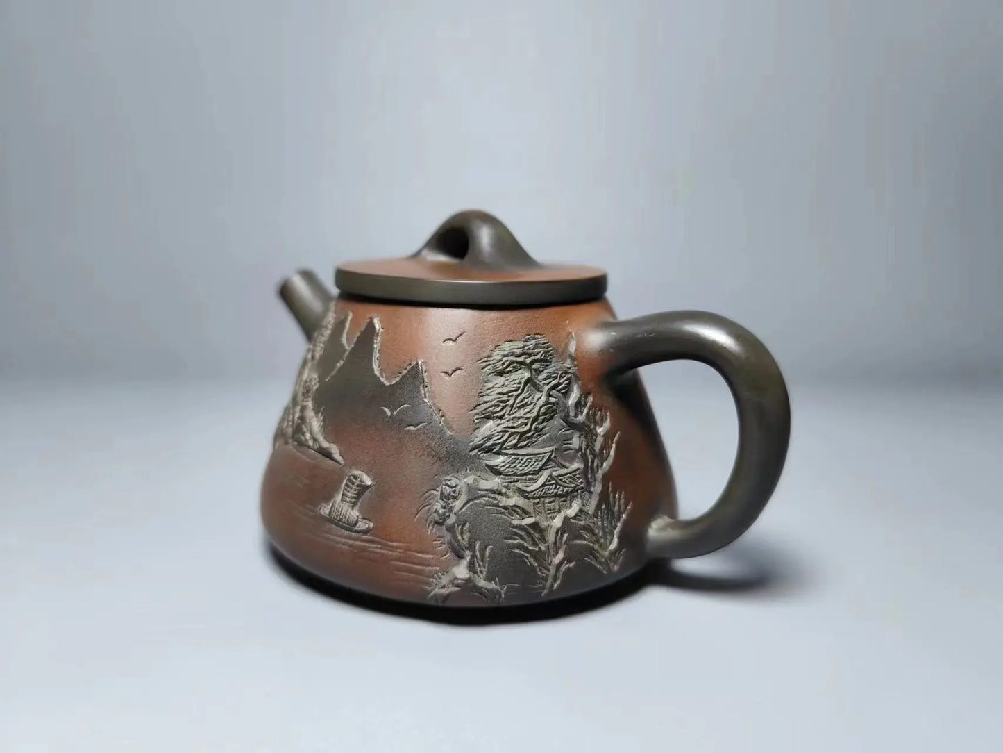 Nixing Master Handmade Carving Teapot  filter handmade nixing clay customized gifts authentic theiere