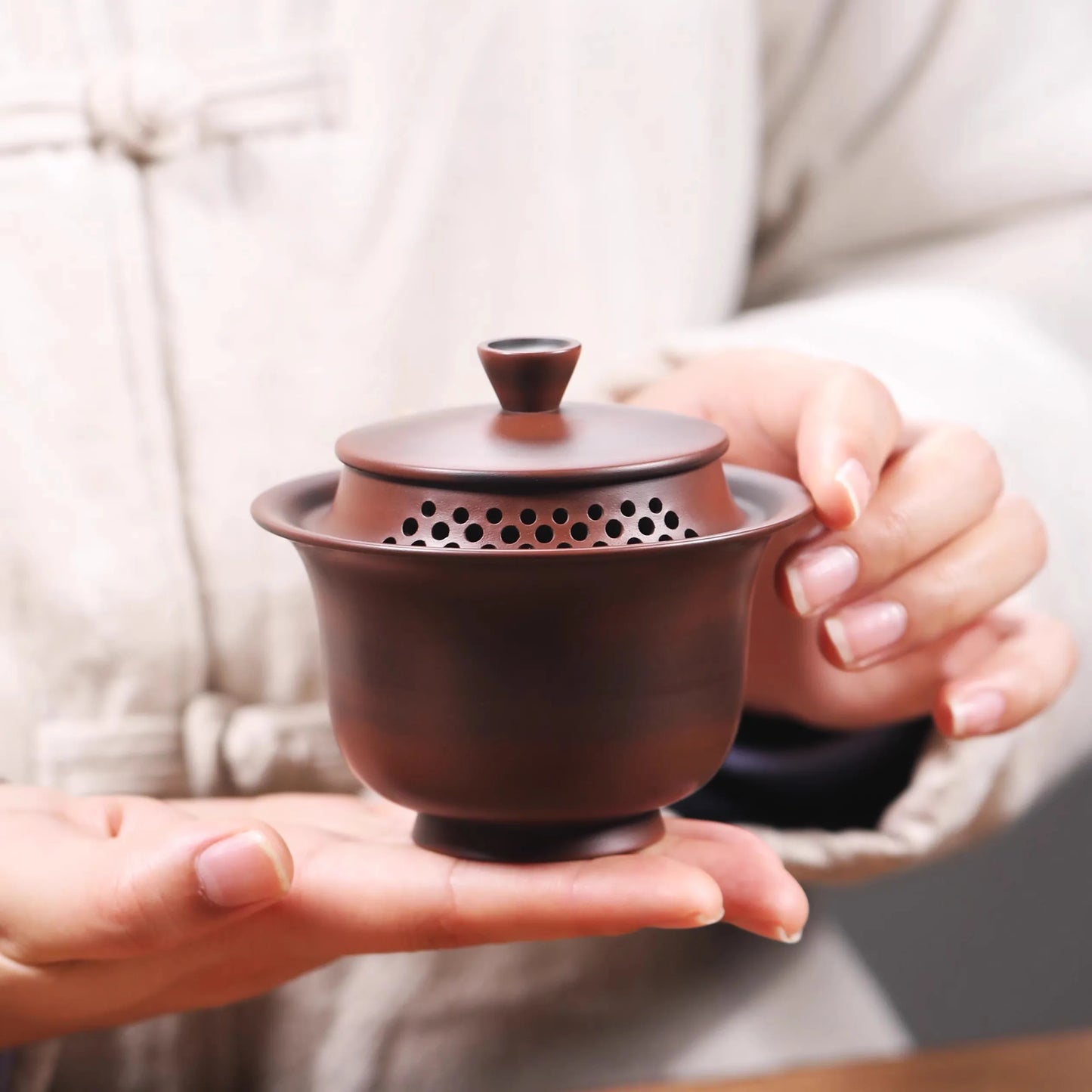 Nixing New Style Gaiwan Teapot Kettle(not Yixing) nixing Tao Pure Handmade Teapot for Dalongpao Gift Box Package Kung Fu Tea