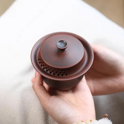 Nixing New Style Gaiwan Teapot Kettle(not Yixing) nixing Tao Pure Handmade Teapot for Dalongpao Gift Box Package Kung Fu Tea