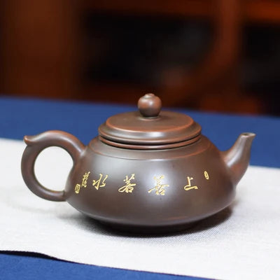 Nixing Tao teapot tea pot filter Teapot Handmade Carving Nixing clay Customized Gifts Authentic  Teapot theiere