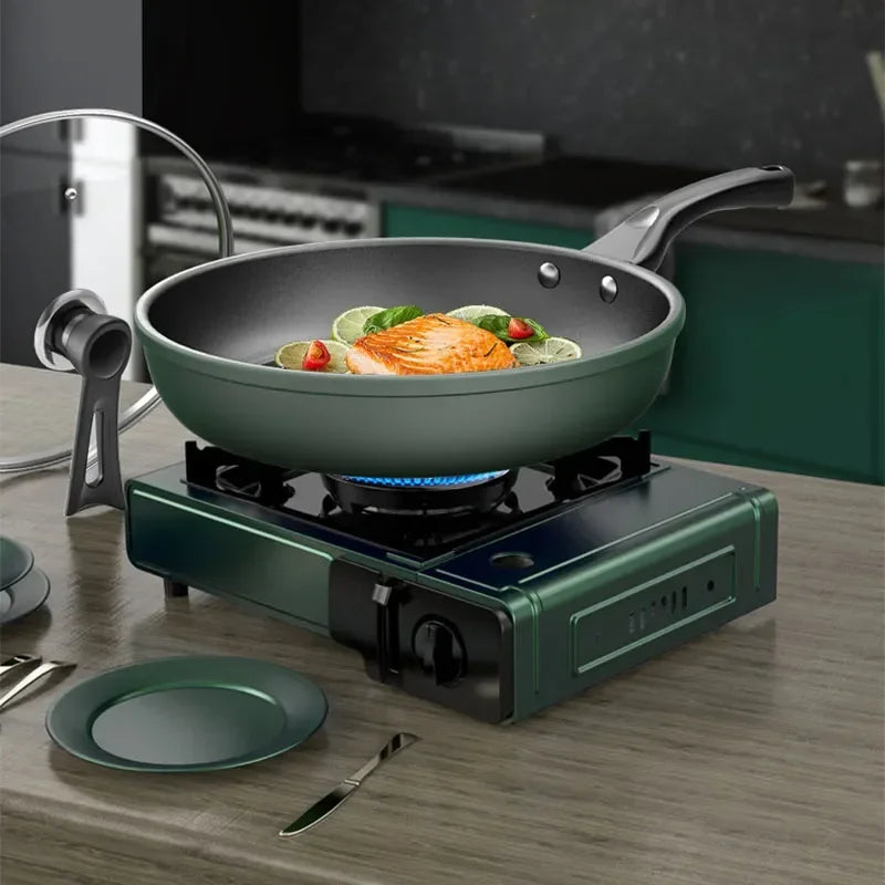 Non-Stick Pan Panelas antiaderentes Kitchen Pan Fogão a gás panela universal Non-Stick Pan With Lid No Oily Fume Frying Pan