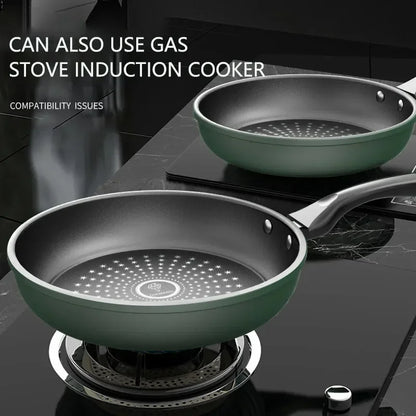 Non-Stick Pan Panelas antiaderentes Kitchen Pan Fogão a gás panela universal Non-Stick Pan With Lid No Oily Fume Frying Pan