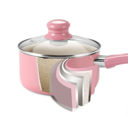 Non-stick Coating Aluminium Saucepan with Lid Milk Pot