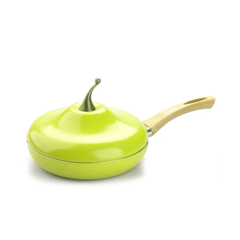 Non-stick Fruit Frying Pan Color Saucepan Ceramic Pan Grill Pan Cast Aluminum Fry Pan Cookware Gas Induction Cooker Applicable