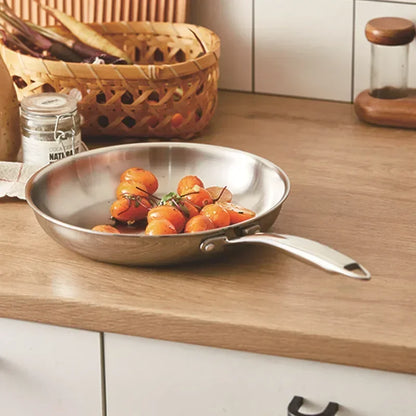 Non-stick Frying Pan Cooking Pot Fried Steak 304 Stainless Steel Pan Skillet Egg Gas Stove Cooker Oven Safe Kitchen Accessories
