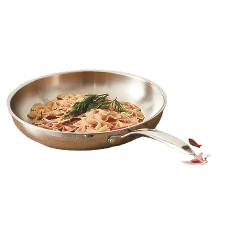 Non-stick Frying Pan Cooking Pot Fried Steak 304 Stainless Steel Pan Skillet Egg Gas Stove Cooker Oven Safe Kitchen Accessories