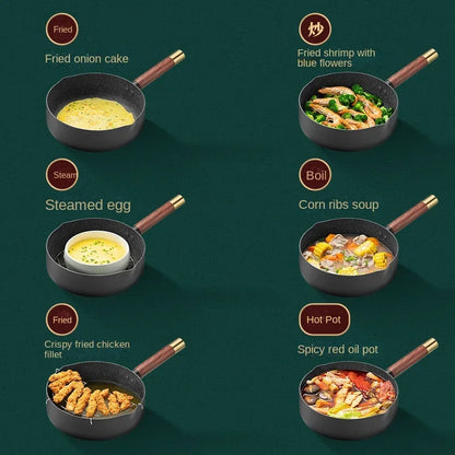 Non-stick Milk Pot Baby Food Supplement Pot Home Frying Pan Soup Pot Student Dormitory Cooking Instant Noodles Induction Cooker