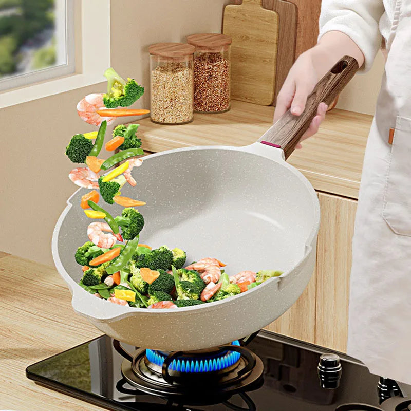 NonStick Pan Household Steak Fried Egg Frying Pan Smoke-Free Cooking Pot Crepe Artifact Pancake Frying Maker Kitchen Accessories
